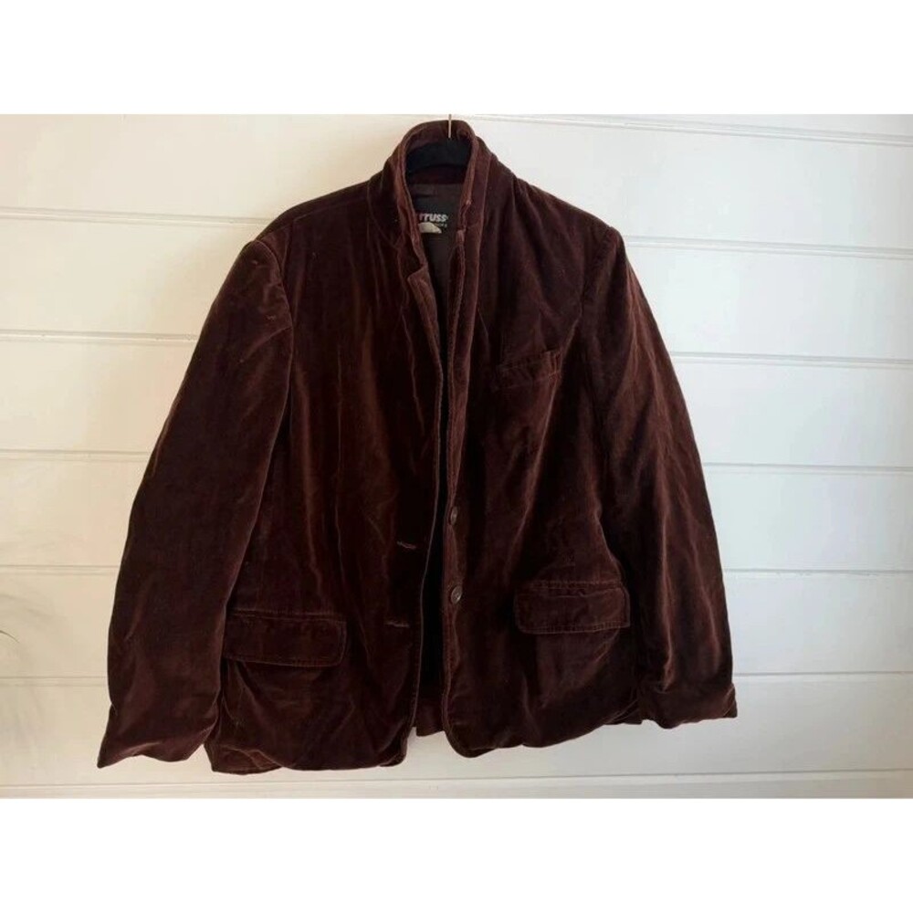 Vintage 70s Rrrruss by Russ Togs Brown Velvet Blazer Jacket Size 12 Academia